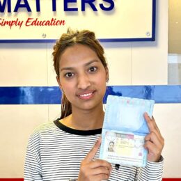 Visa granted to study in the UK. Congratulations Ms. Ganga Katuwal!